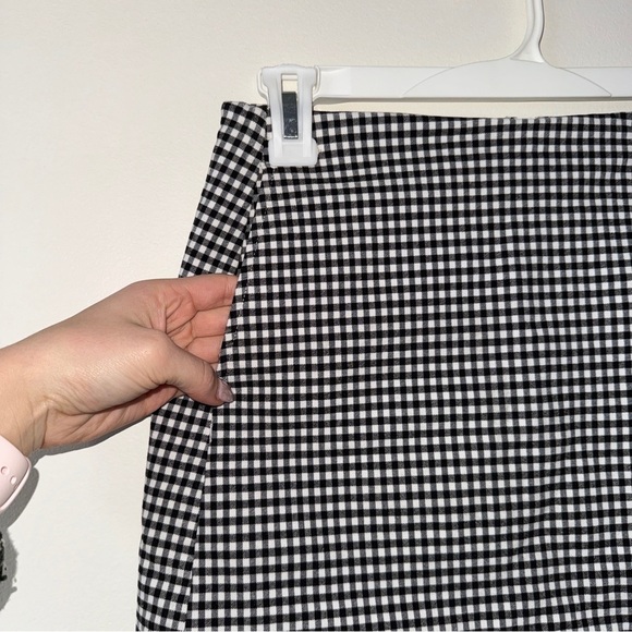 NWOT Urban Outfitters Black and White Gingham Checkered Mini Skirt Womens Small - Picture 5 of 7